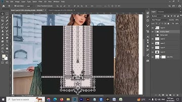 1st batch How to create Mockup 01 || Textile design in Adobe Photoshop 2023 || SaQib Designer