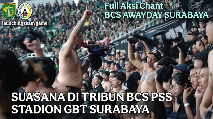 Aksi BCS Brigata Curva Sud PSS Sleman di Stadion GBT tanpa sekat sama Bonek, Launching Tim Persebaya