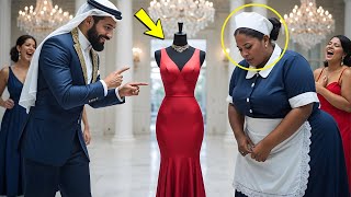 "SE VOCÊ ENTRAR NO VESTIDO, ME CASO COM VOCÊ!"—O MILIONÁRIO ÁRABE RIU... MESES DEPOIS, FICOU CHOCADO