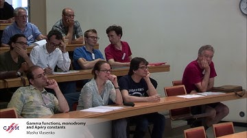 Masha Vlasenko: Gamma functions, monodromy and Apéry constants