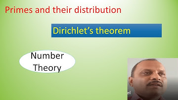 Primes and their distribution (Dirichlet
