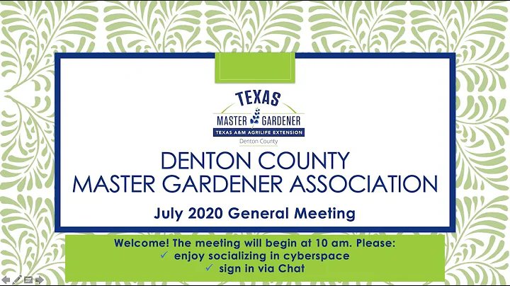 DCMGA July 2020 General Meeting