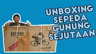 UNBOXING SEPEDA GUNUNG MURAH BELI DI SHOPEE