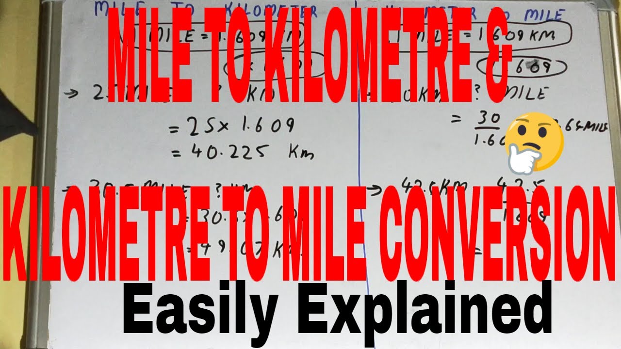 How to convert mile to km and km to mile|Mile to km conversion|Km to