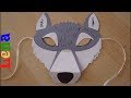 Wolf Maske basteln mit Lena 🐺 How to make wolf mask 🐺 как сделать волка из бумаги