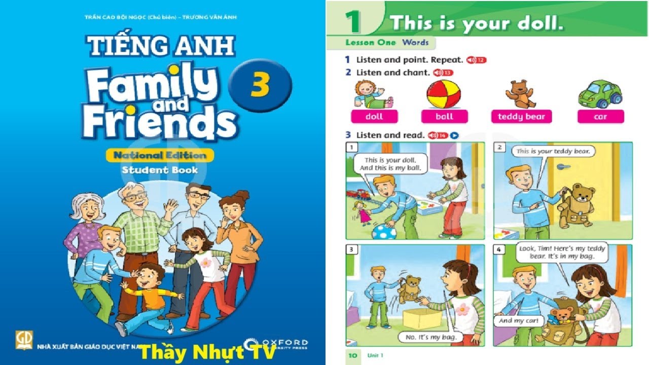 Bài 1 Trang 10 - Tiếng Anh Lớp 3 Unit 1 Family And Friends National ...