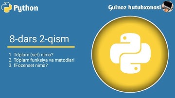 Python 8-dars 2-qism | to