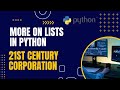 Lists in Python Explained | More On Lists in Python | Full Tutorial with Examples