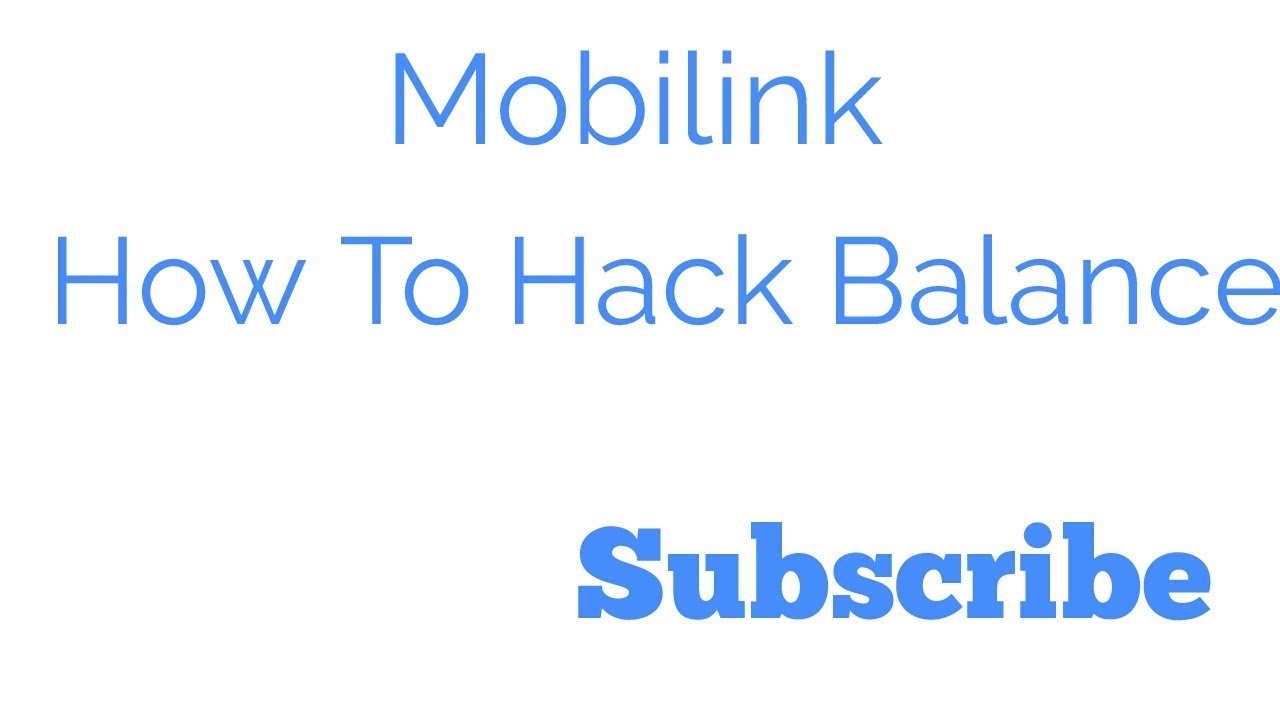 how To hack the balance mobilink in Urdu/Hindi - 