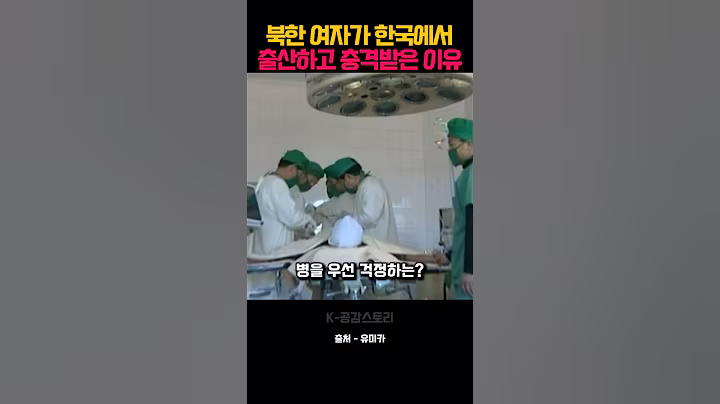 북한 여자가 한국에서 출산하고 충격받은 이유