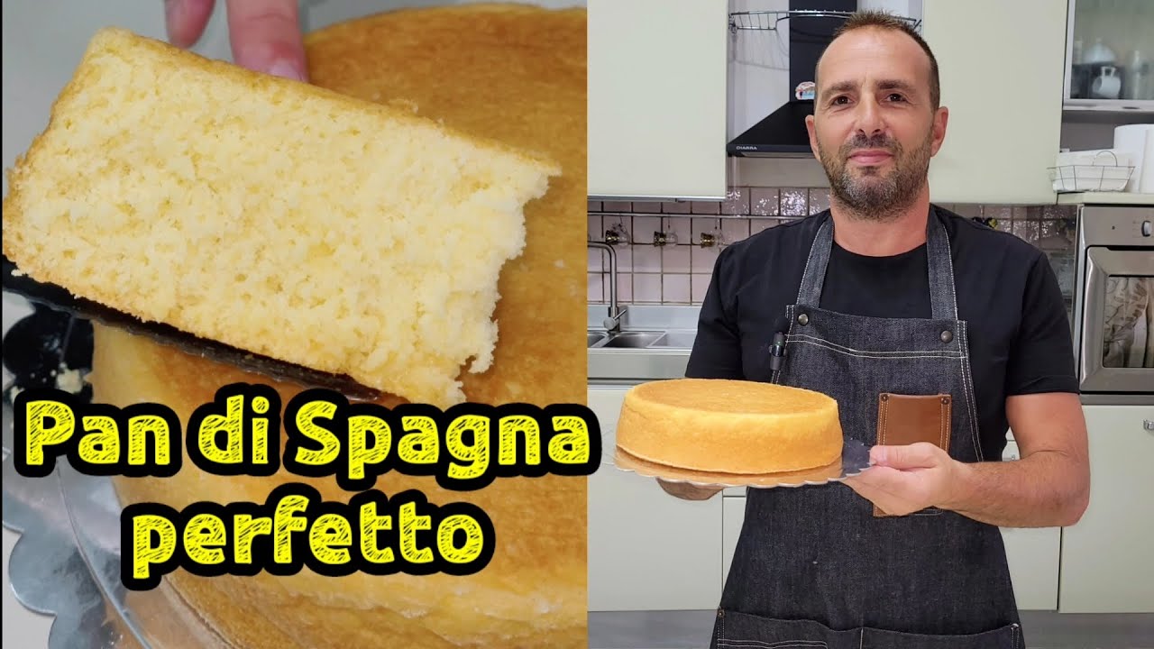 Pan di Spagna perfetto fatto in casa.Ricetta naturale senza lievito