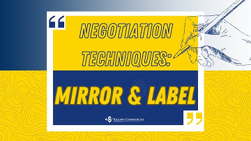 FBI Negotiation Techniques: Mirror & Label - (WORKS 100%)