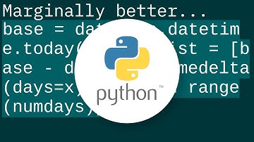 Creating a range of dates in Python