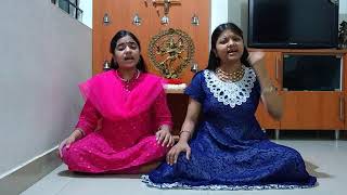 DHARMAVARAM SISTERS  sang &#39;tongue twister&#39; poems ( టటకిట టట్టకిట్టటట ) by Sri PALKURKI SOMANATHA !!