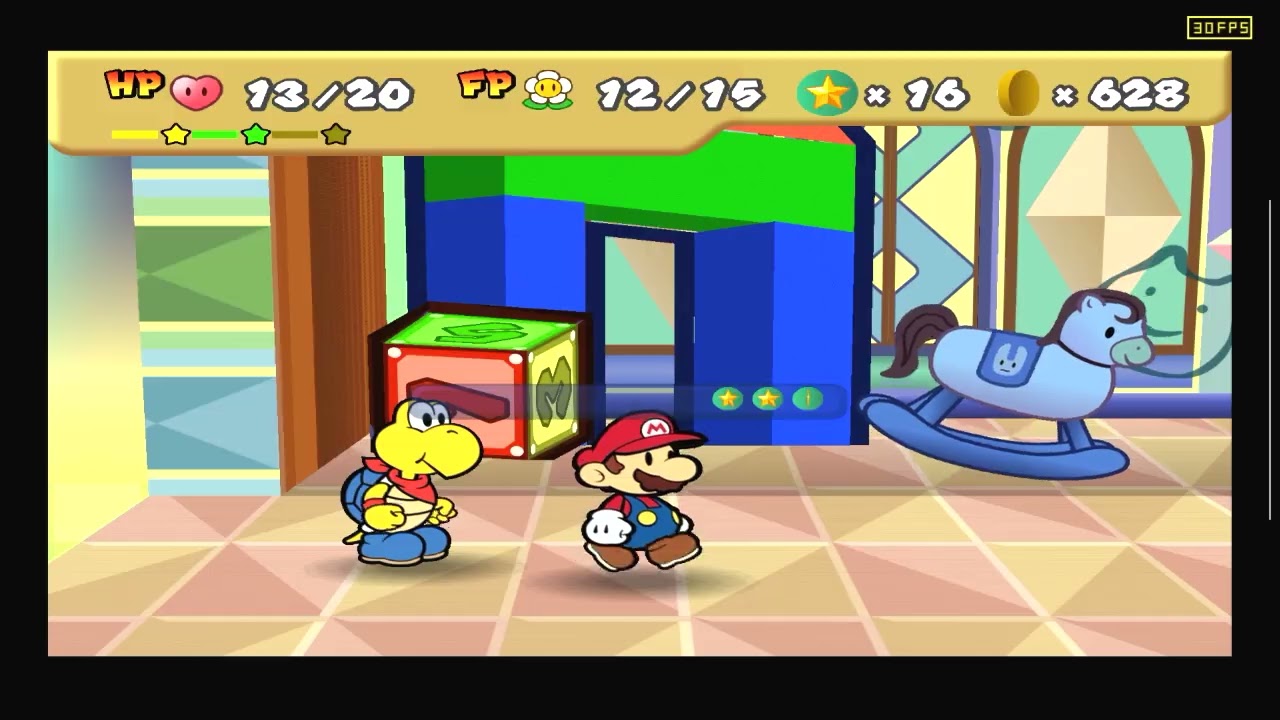 Paper Mario HD Part 22 - Toy Box (Blue Station) (N64, 2001)