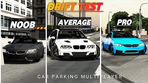 Noob vs Average vs Pro |DRIFT| Car Parking Multiplayer