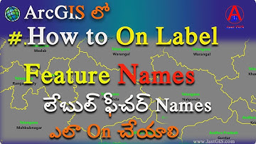 Label Features in ArcMap|Create Label features in ArcGIS|Multi line and Multicolor labels|ByJastGIS