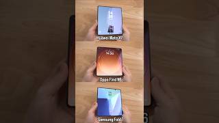 Oppo Find N6 vs Huawei Mate X7 vs Samsung Fold 7 Crease Comparison: Decide Yourself! #foldablephones