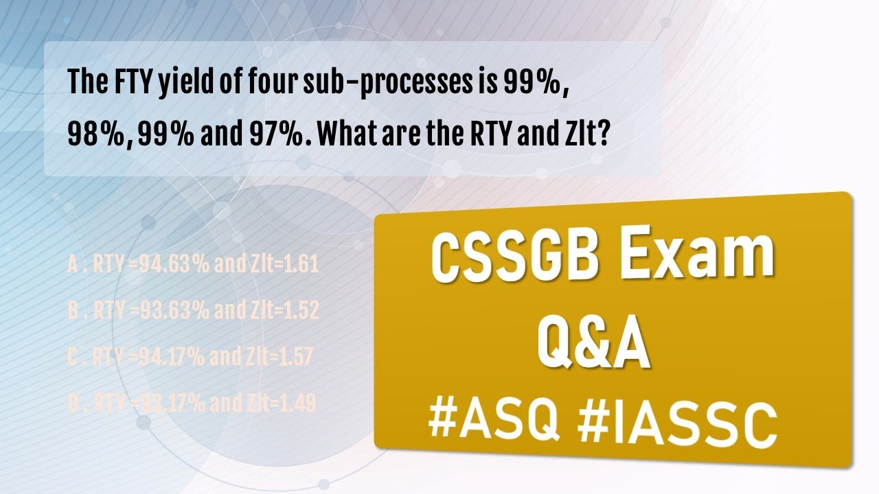 #FTY, #RTY and #Zlt computation #Q&A