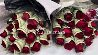 Money Wrapped Rose Bouquet