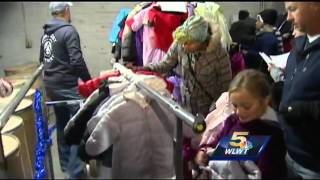 Thousands of coats donated in West End Saturday morning