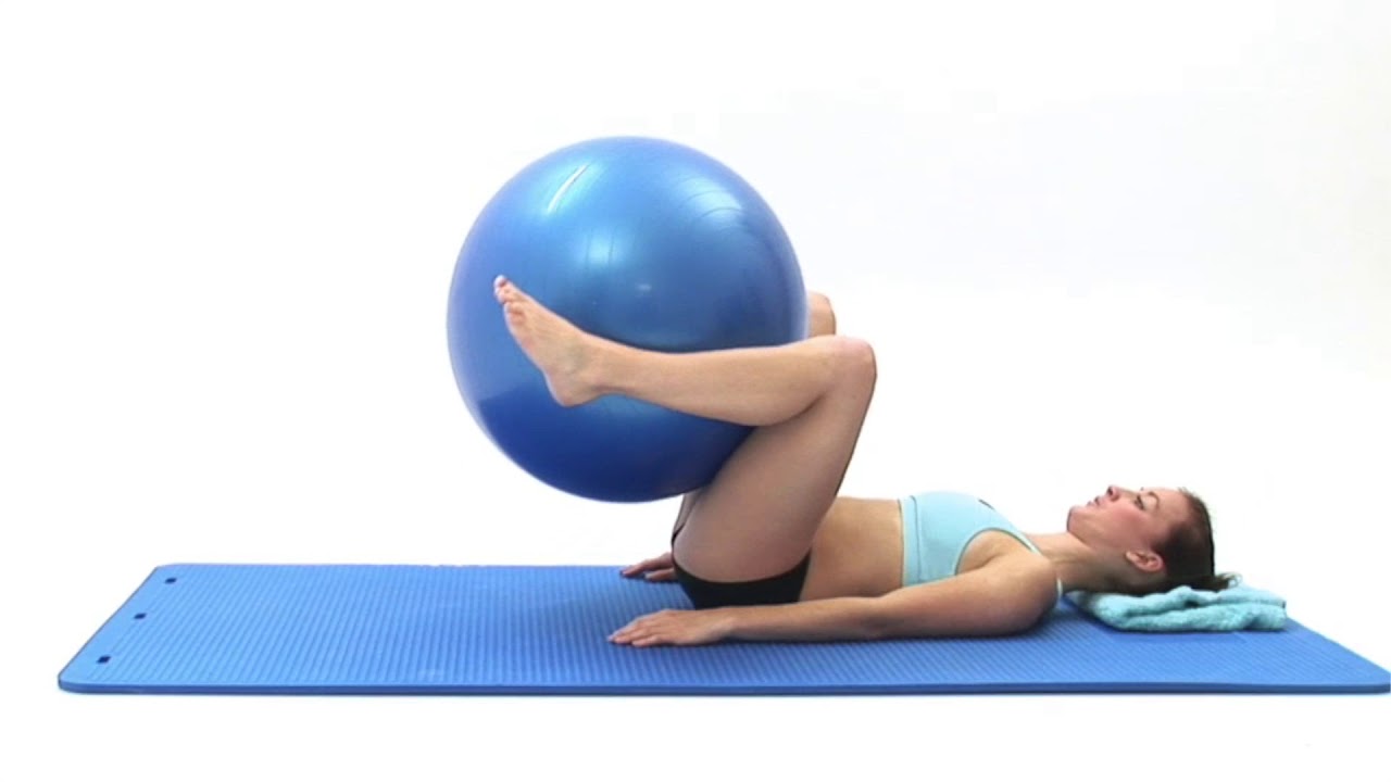 Exercise Ball Reverse Crunches YouTube