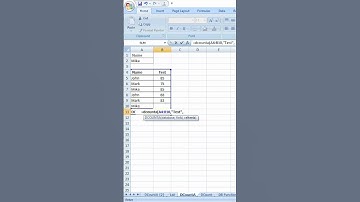 DCountA Function In Excel