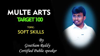 MulteArts Target 100 session Soft Skills by Goutham Reddy||MulteArts|| screenshot 1