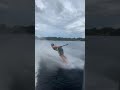 Girl Performs Tricks While Waterskiing Barefoot - 1165249