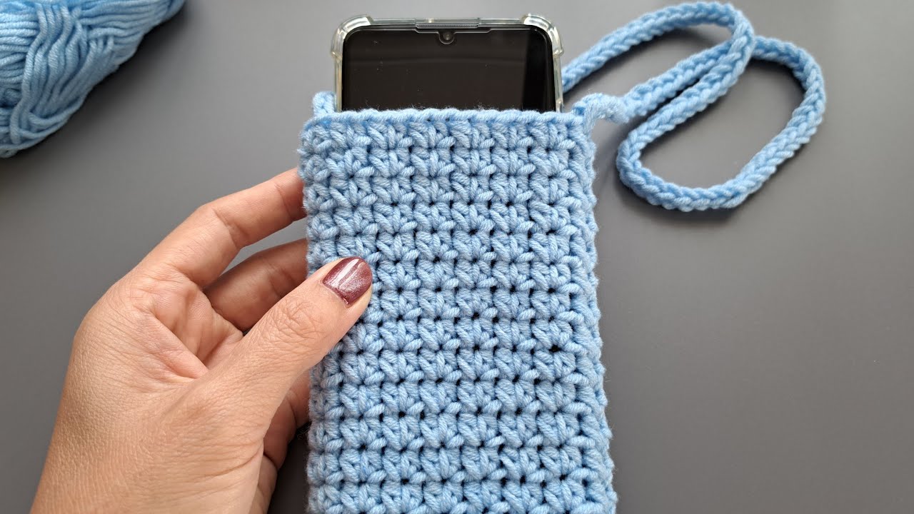 Crochet Cell Phone Bag Gregory | MakerPlace by Michaels