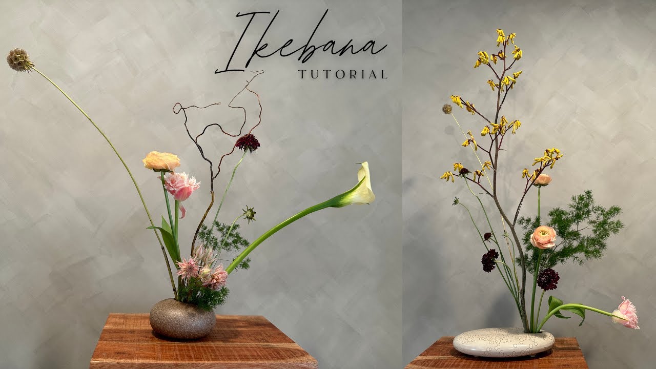 Make Your Own Beautiful Ikebana Floral Arrangement - YouTube