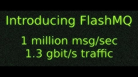#MQTT million+ messages per second benchmark with FlashMQ