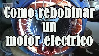 Como se repara la bobina de un motor eléctrico