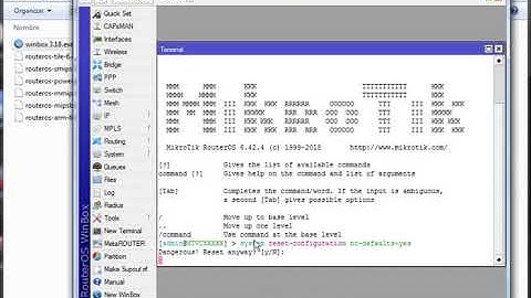 Como Resetear un equipo MikroTik por comandos