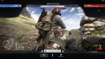 Battlefield 1 Cheater with aimbot (spectator mode)