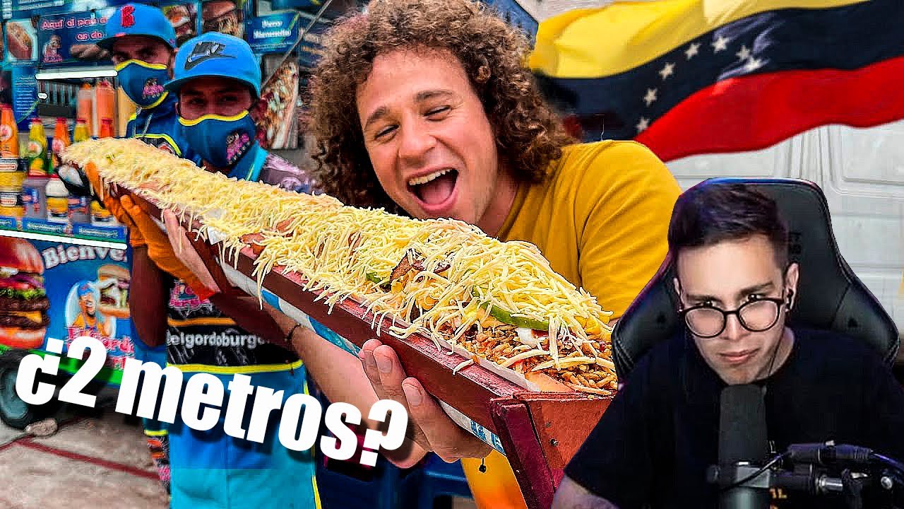JuanSGuarnizo REACCIONA a Probando comida callejera en VENEZUELA 🇻🇪