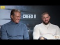 Creed II's Dolph Lundgren & Florian Munteanu on their spooky similarities