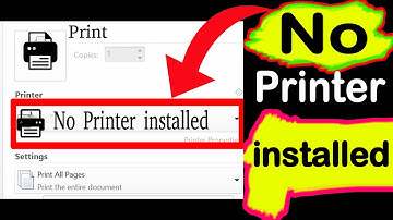 How to fix No Printer Installed | Error in #powerpoint  #msword #excel #printer