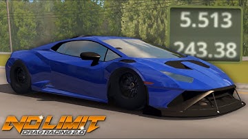 5.4-5.5 Lamborghini STO Tune - No limit drag racing 2