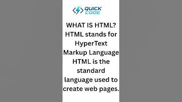 WHAT IS HTML?HTML stands for Hyper Text Markup Language HTML is the standard language used to create