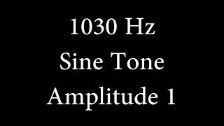 1030 Hz Sine Tone Amplitude 1