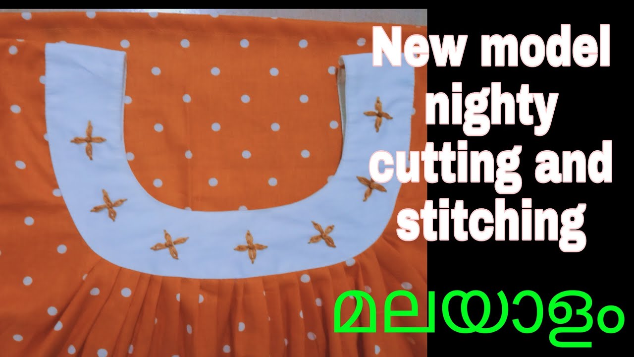 New model Nighty cutting and stitching Malayalam.