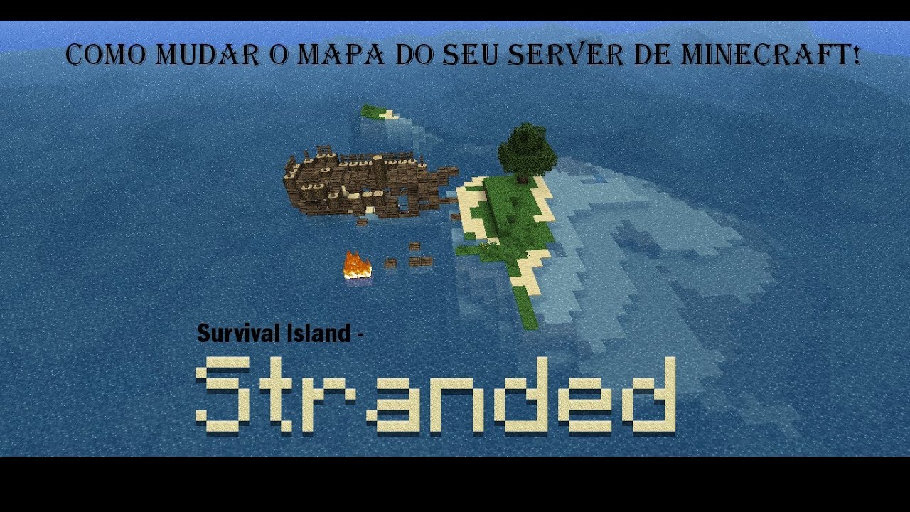 Como mudar o mapa do seu server de minecraft - YouTube