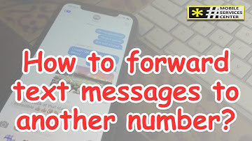 How to forward text messages to another number