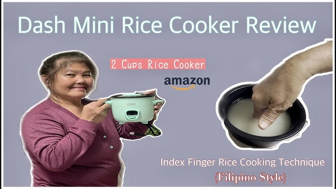 TLOG Mini Rice Cooker 2.5 Cups Uncooked, Healthy Ceramic Coating