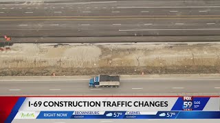 Crews getting ready for new I-69 lanes at Southport Road interchange