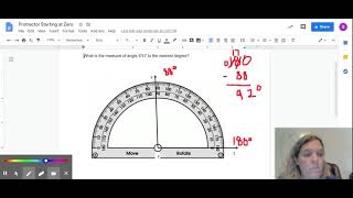 Protractor Starting at Zero - Google Docs