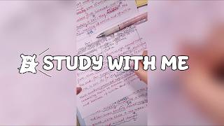 STUDY WITH ME | Background noise,pencil asmr,no talking, no background music | ASMR | real time🎶