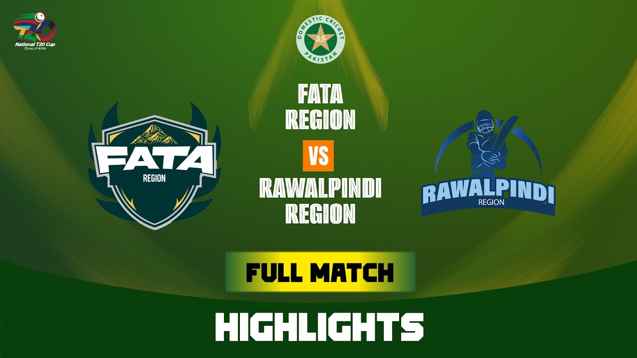 Full Match Highlights | FATA Region vs Rawalpindi Region | National T20 Qualifier | Match 3 | MZA1T