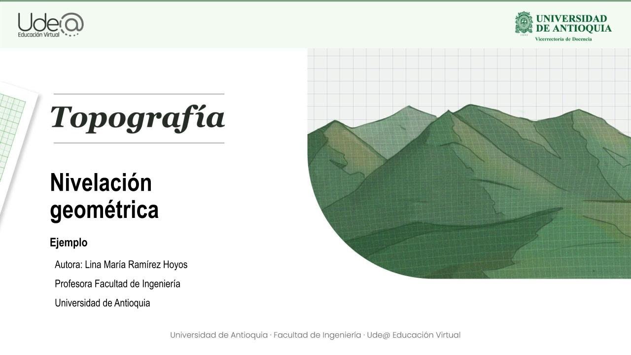 Topografía - Nivelación geométrica